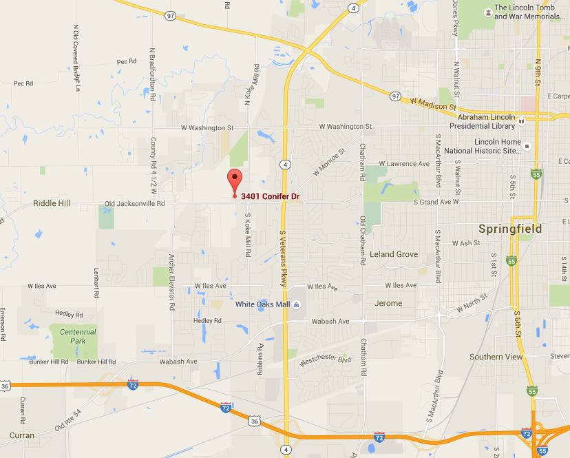 Google Maps screenshot of our Springfield location